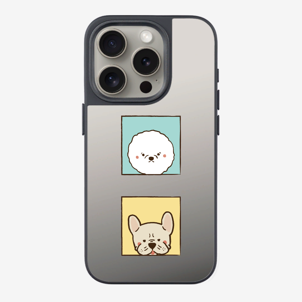 Bichon and Bulldog Phone Case