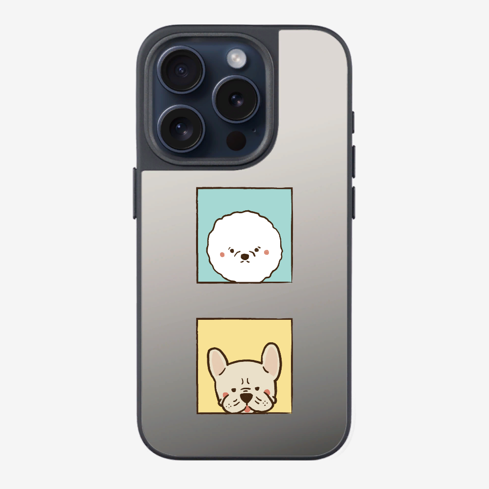 Bichon and Bulldog Phone Case