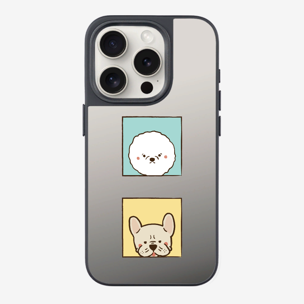 Bichon and Bulldog Phone Case