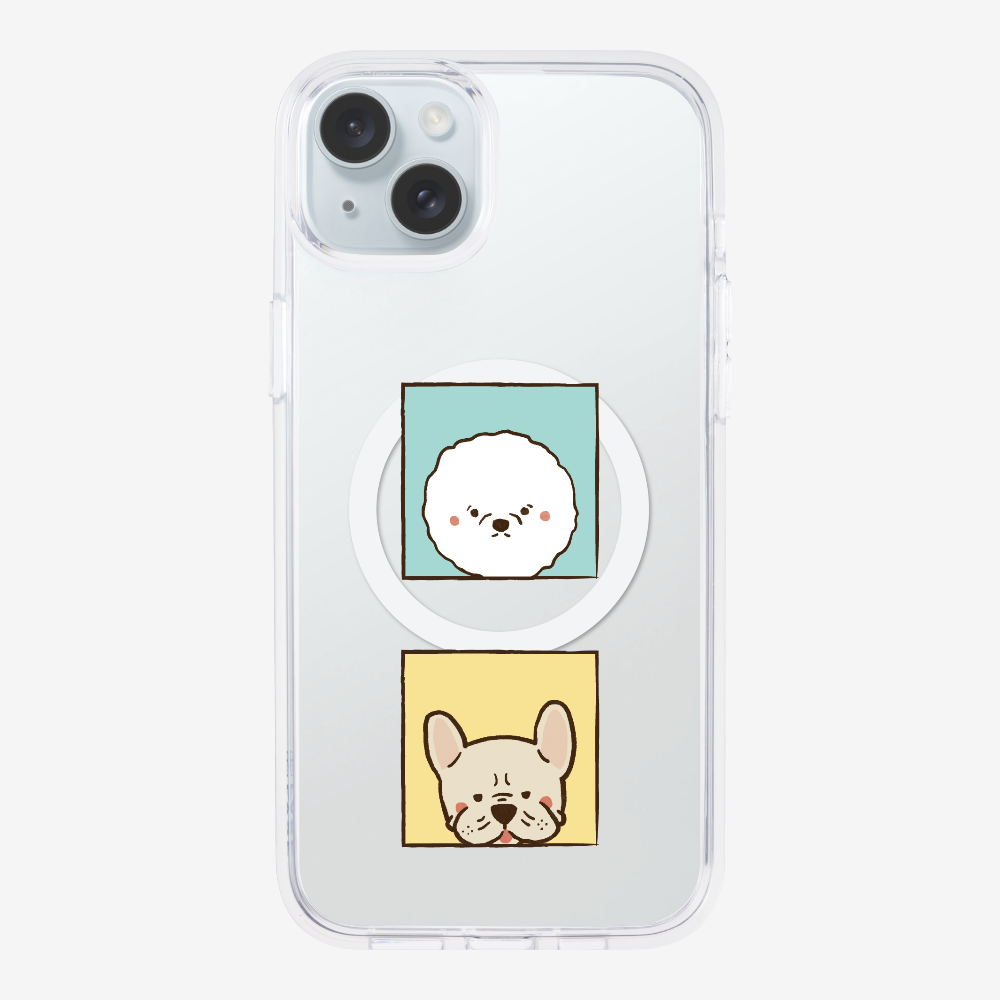 Bichon and Bulldog Phone Case