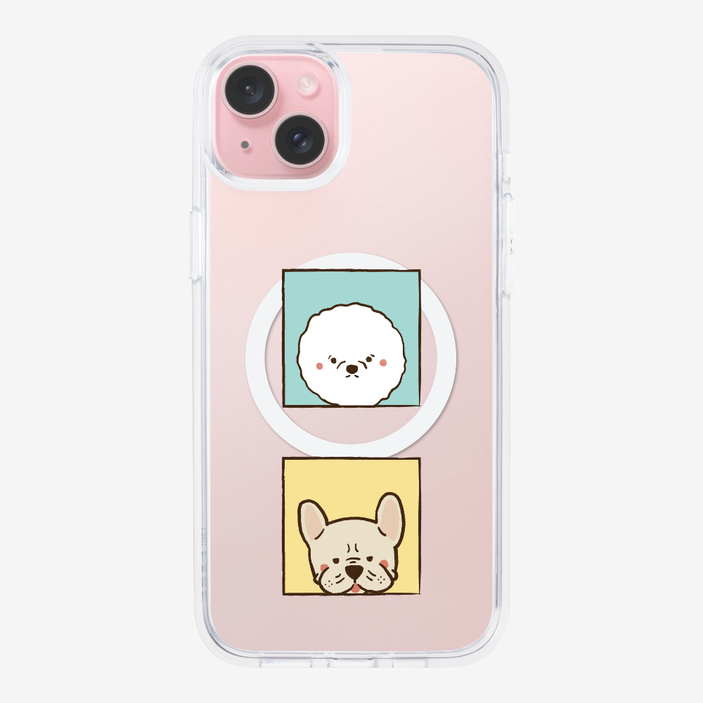 Bichon and Bulldog Phone Case