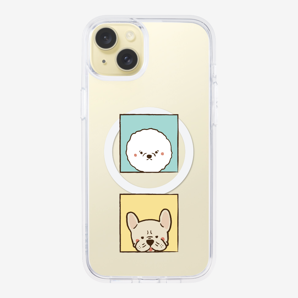 Bichon and Bulldog Phone Case