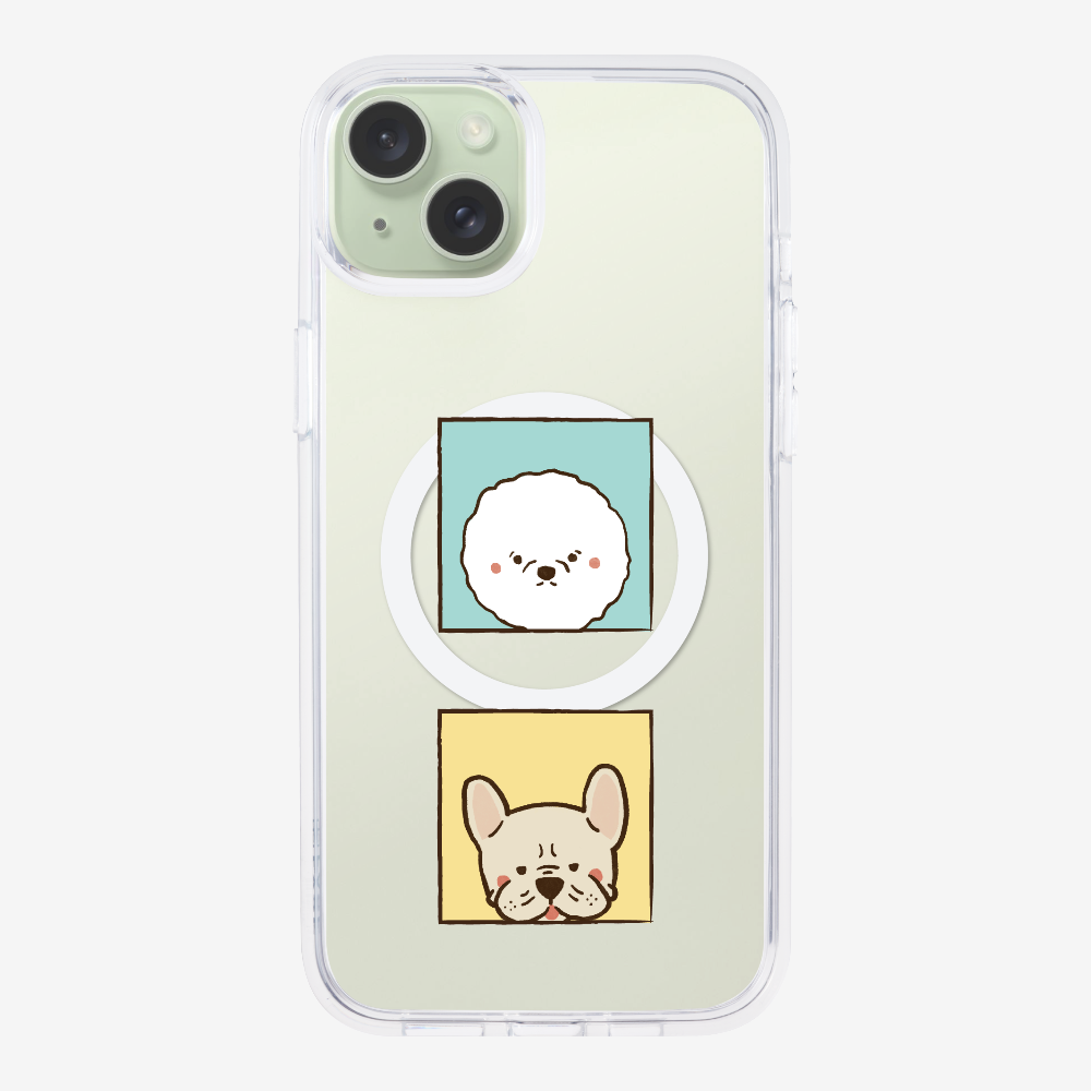 Bichon and Bulldog Phone Case