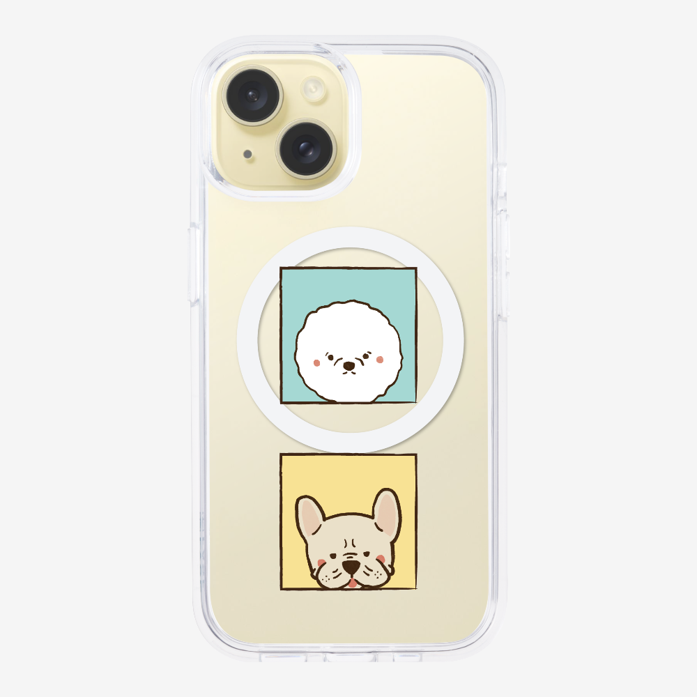 Bichon and Bulldog Phone Case