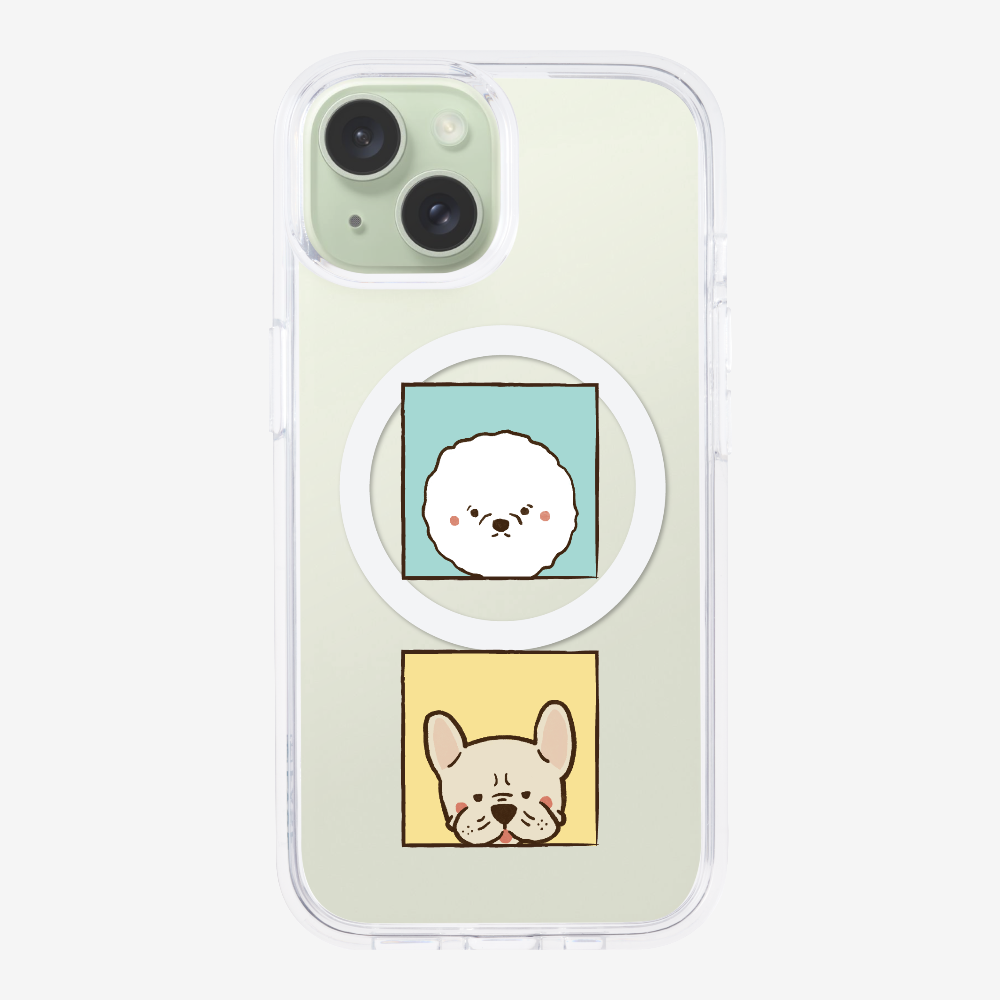 Bichon and Bulldog Phone Case