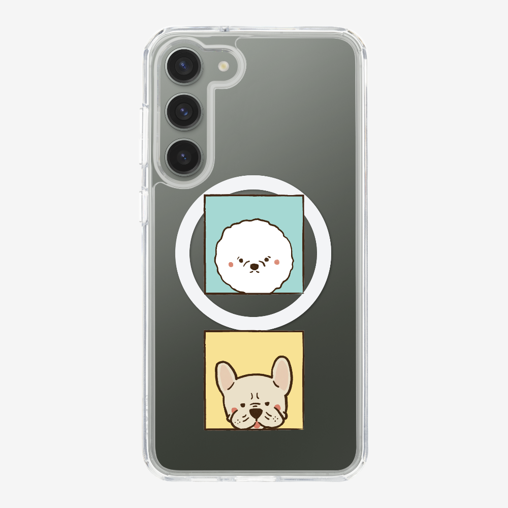 Bichon and Bulldog Phone Case