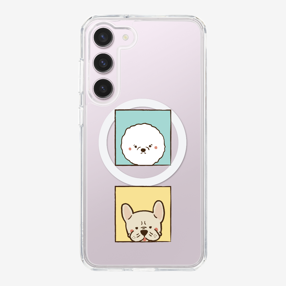 Bichon and Bulldog Phone Case