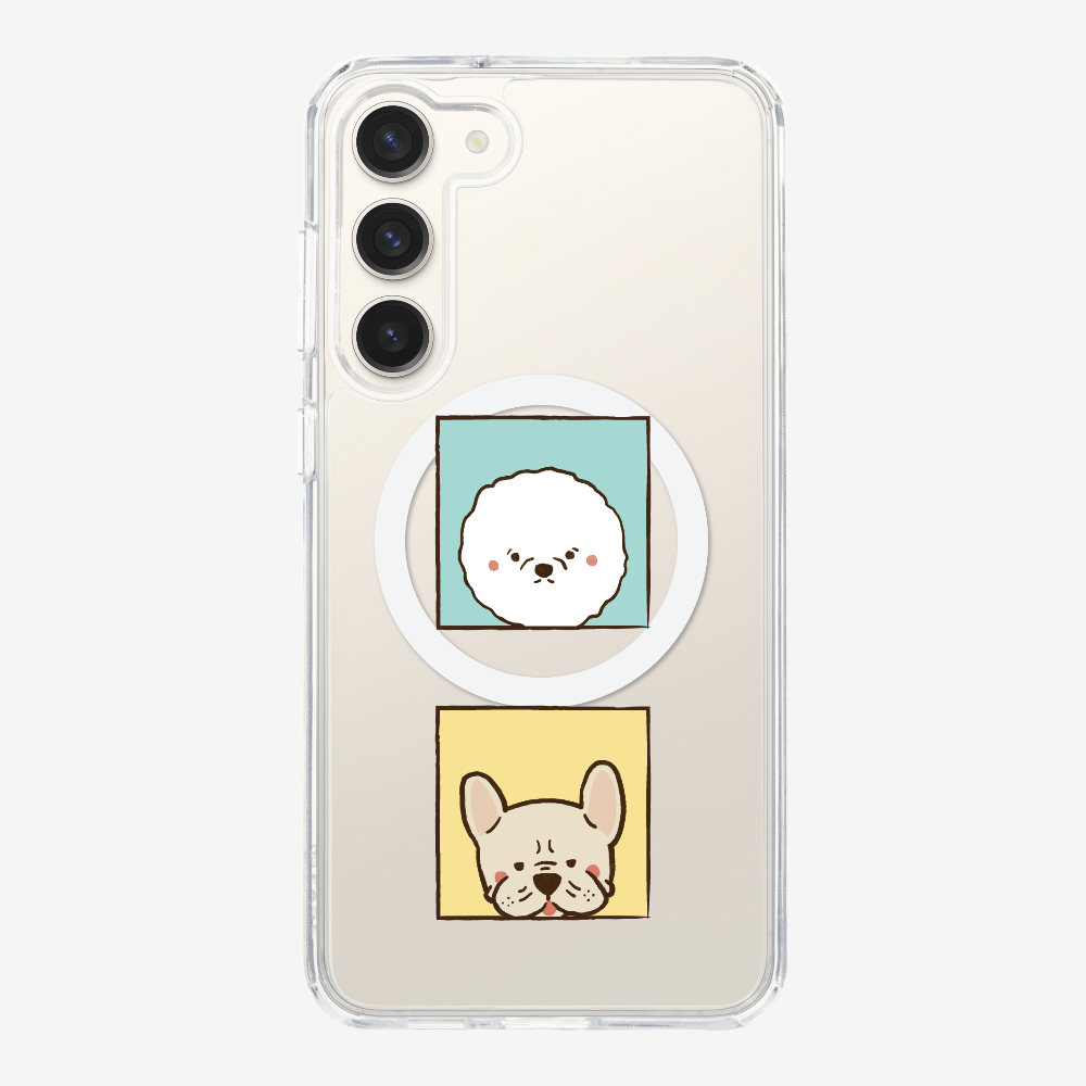 Bichon and Bulldog Phone Case