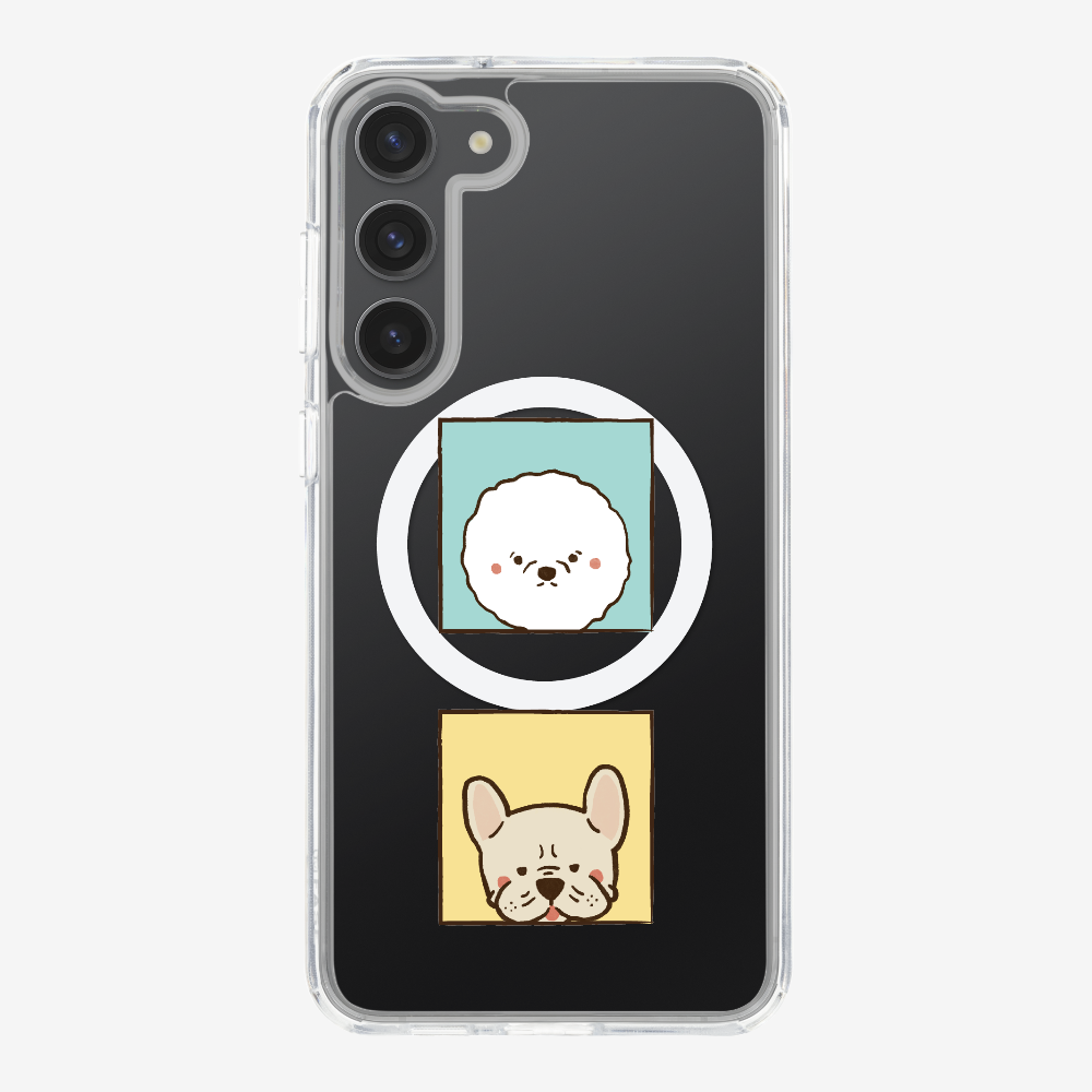 Bichon and Bulldog Phone Case