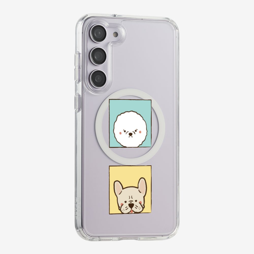 Bichon and Bulldog Phone Case