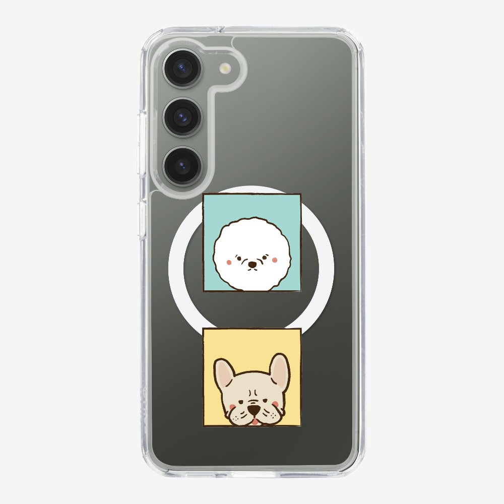 Bichon and Bulldog Phone Case