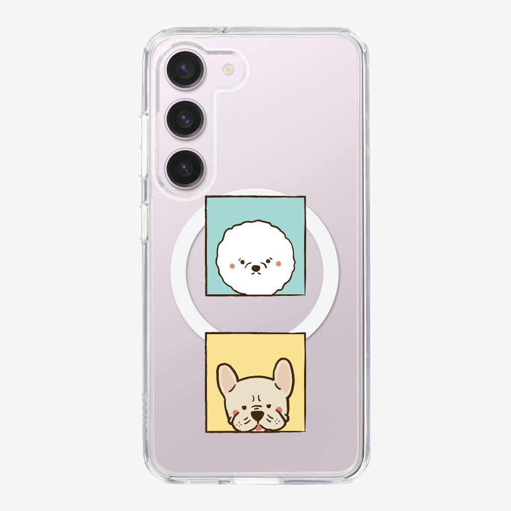 Bichon and Bulldog Phone Case