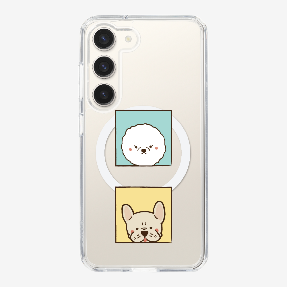 Bichon and Bulldog Phone Case