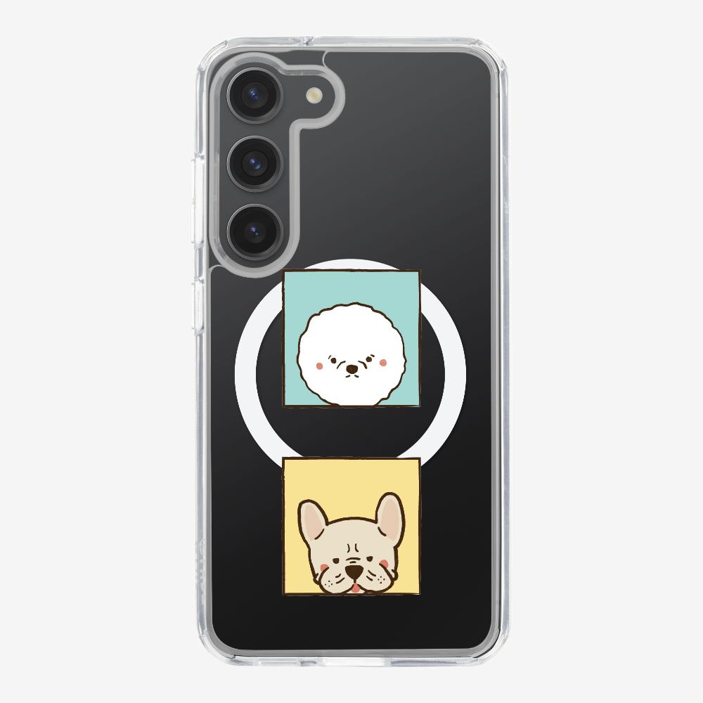 Bichon and Bulldog Phone Case