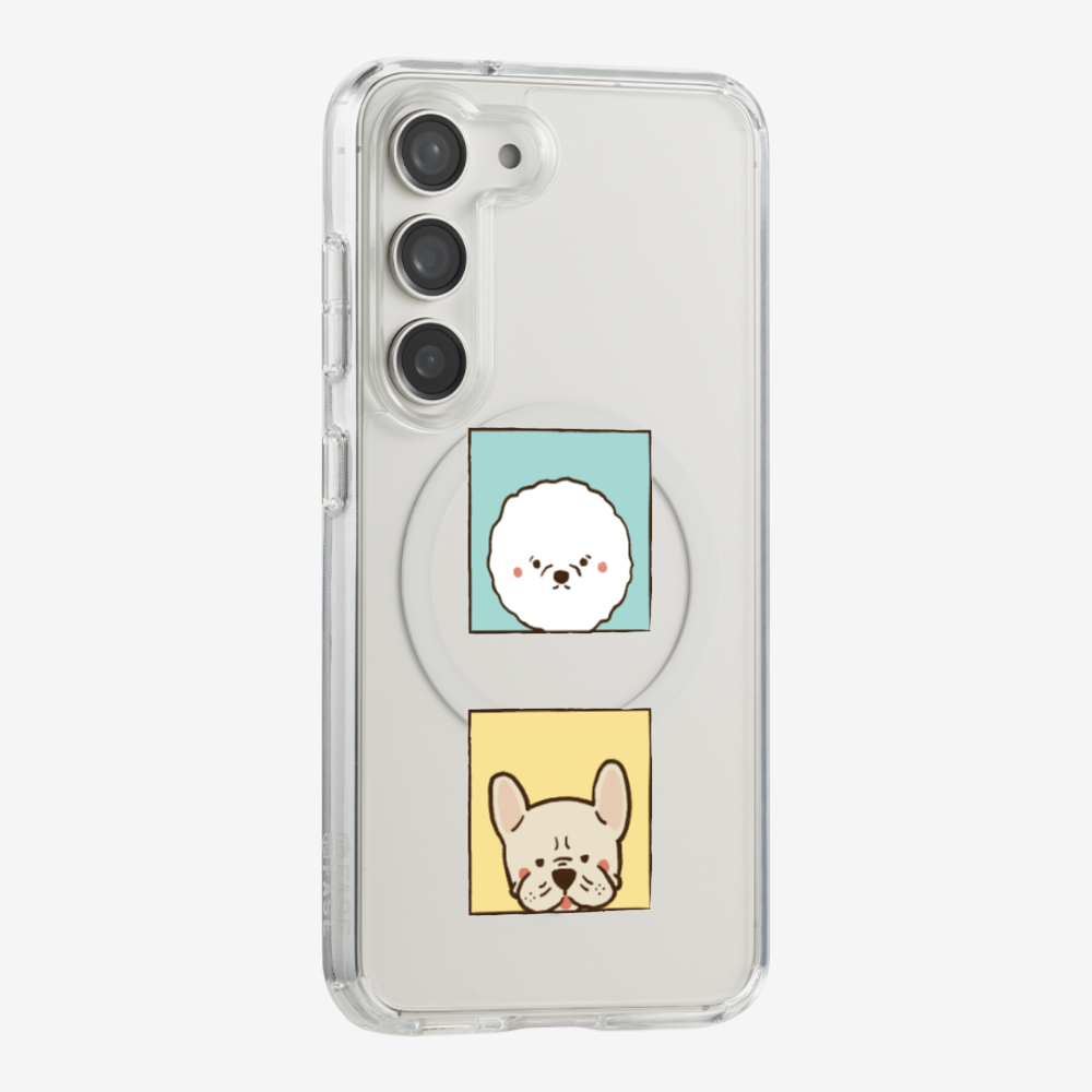 Bichon and Bulldog Phone Case