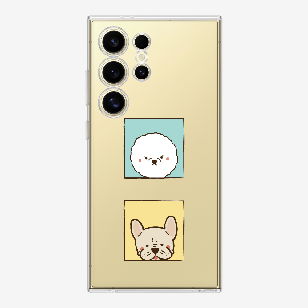 Bichon and Bulldog Phone Case