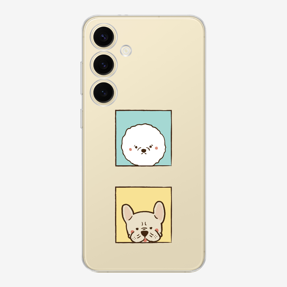 Bichon and Bulldog Phone Case