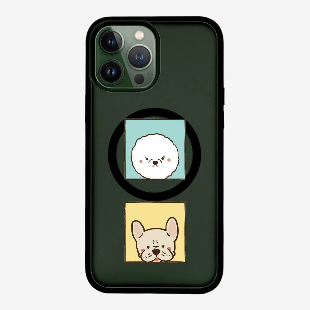 Bichon and Bulldog Phone Case