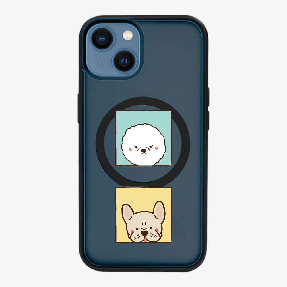 Bichon and Bulldog Phone Case