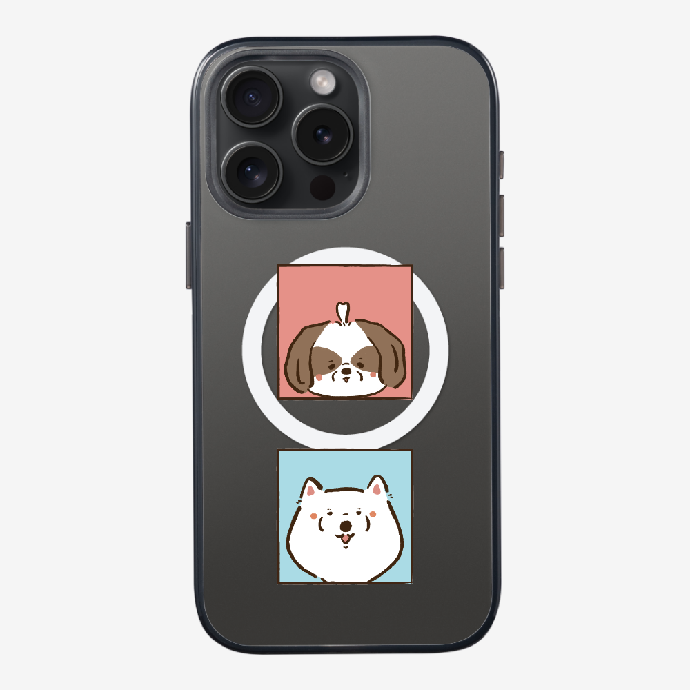 Apso and Samoyed Phone Case