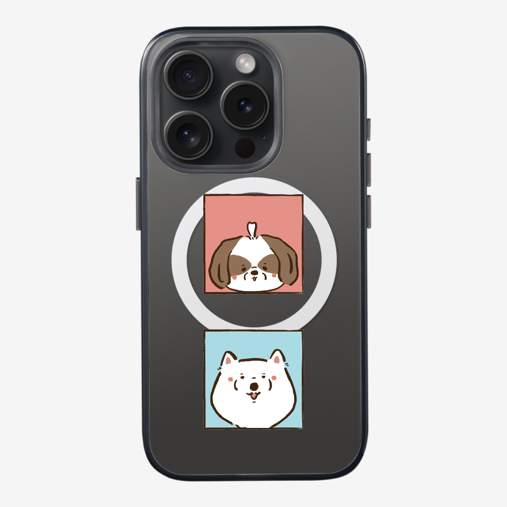 Apso and Samoyed Phone Case