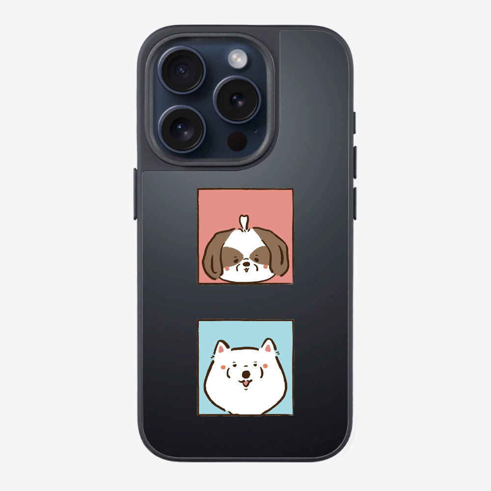 Apso and Samoyed Phone Case