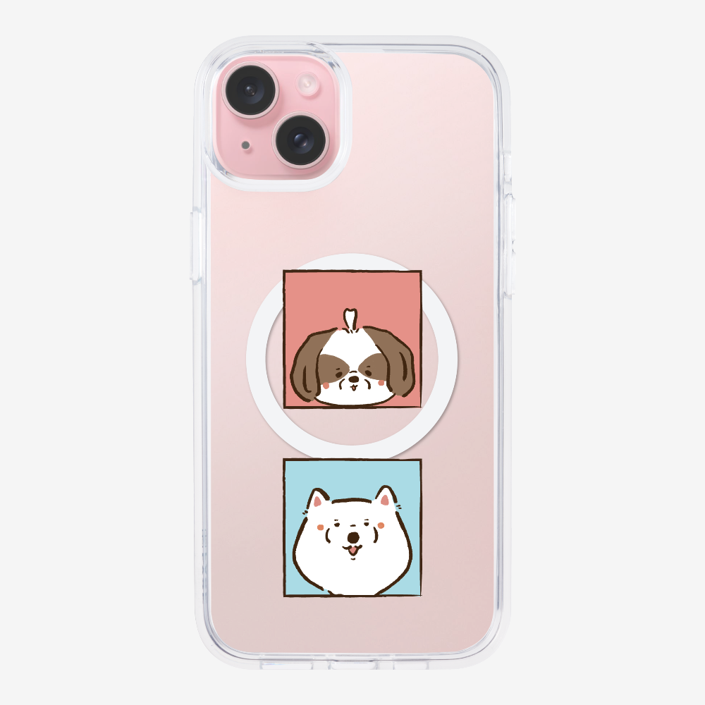 Apso and Samoyed Phone Case