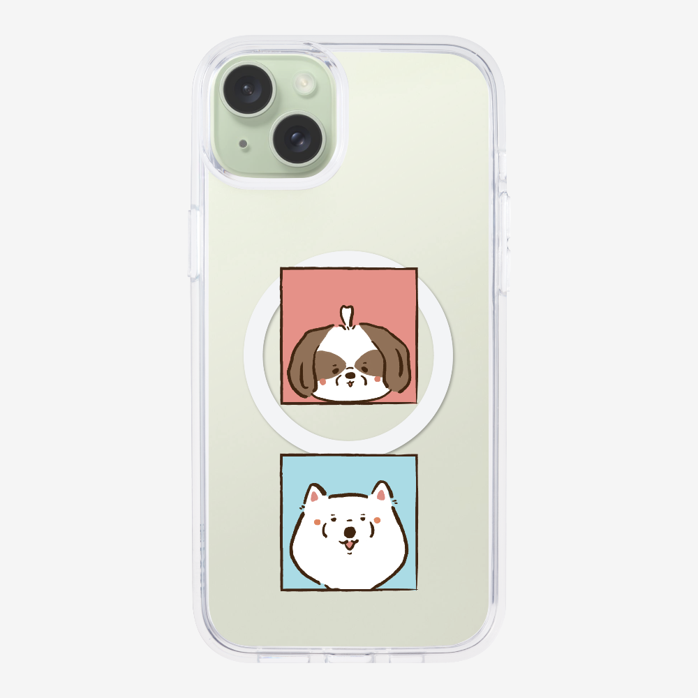 Apso and Samoyed Phone Case