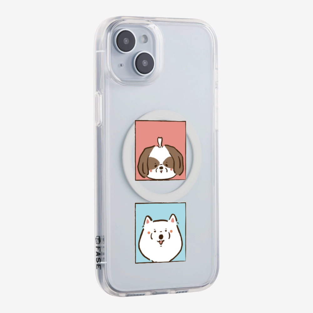 Apso and Samoyed Phone Case