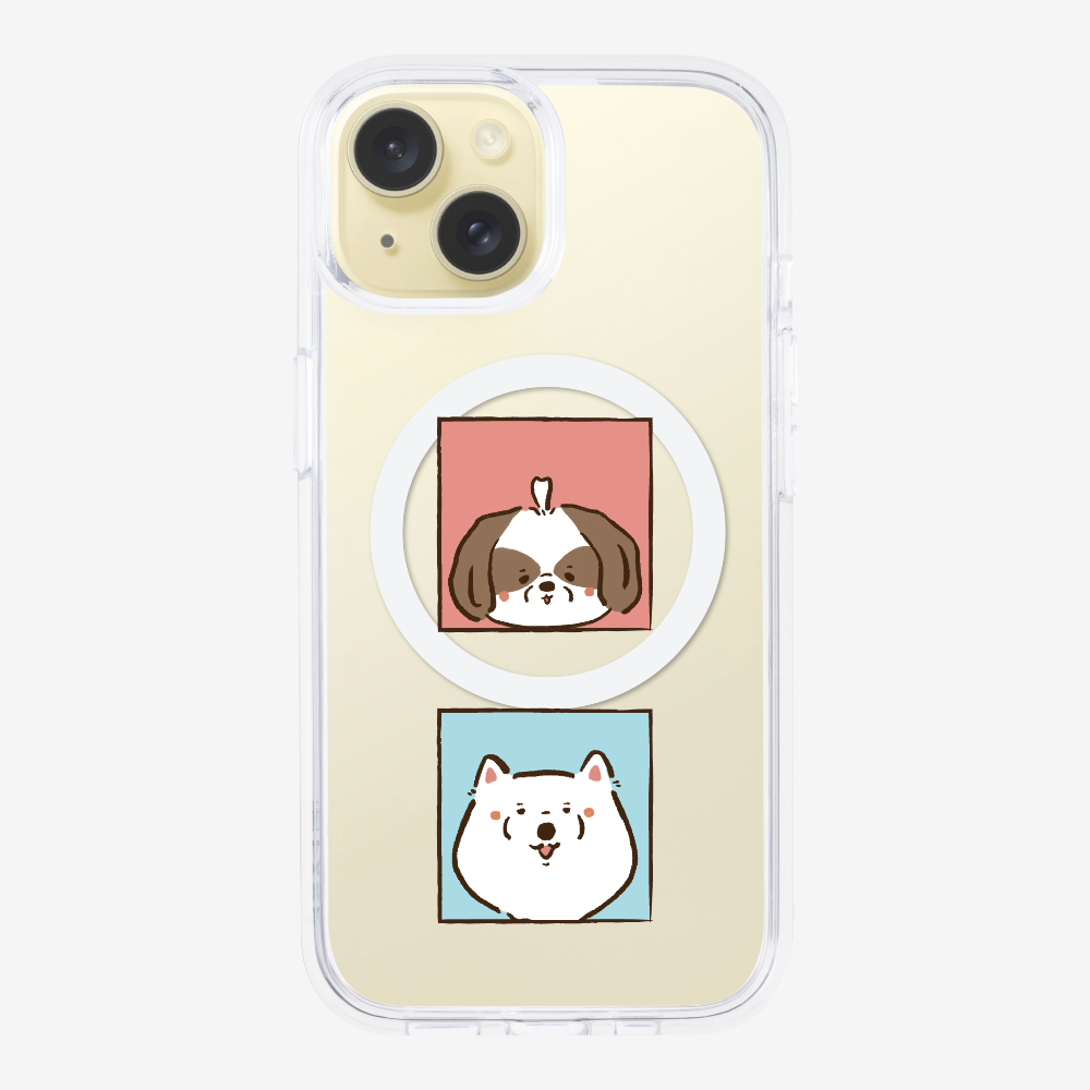 Apso and Samoyed Phone Case