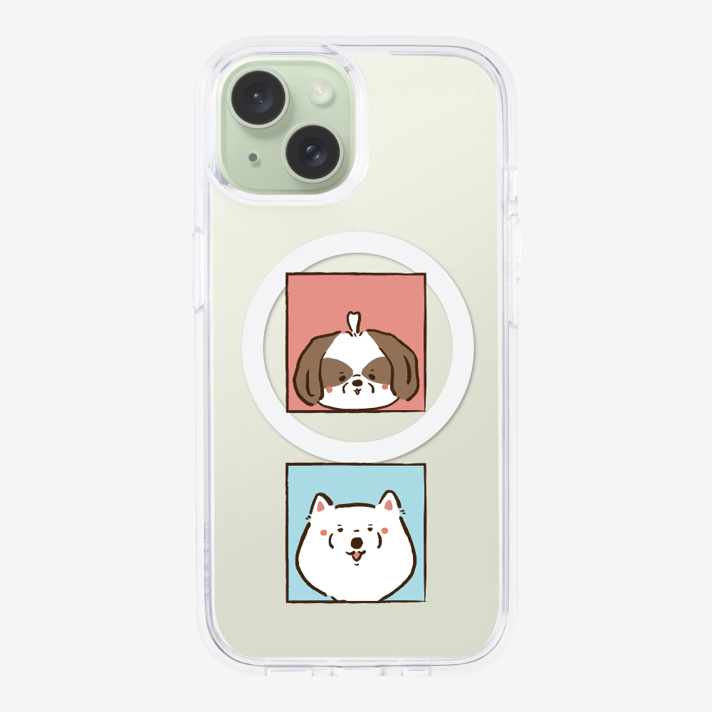 Apso and Samoyed Phone Case