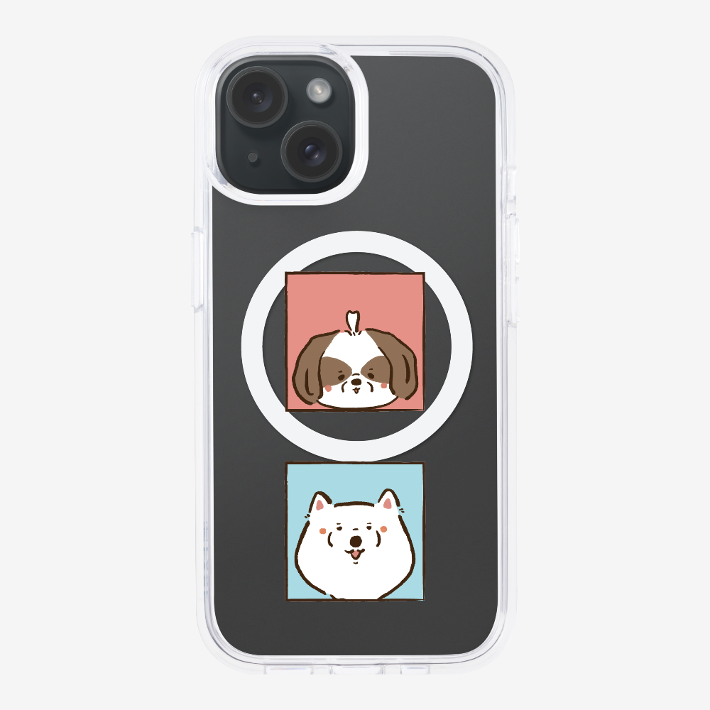 Apso and Samoyed Phone Case