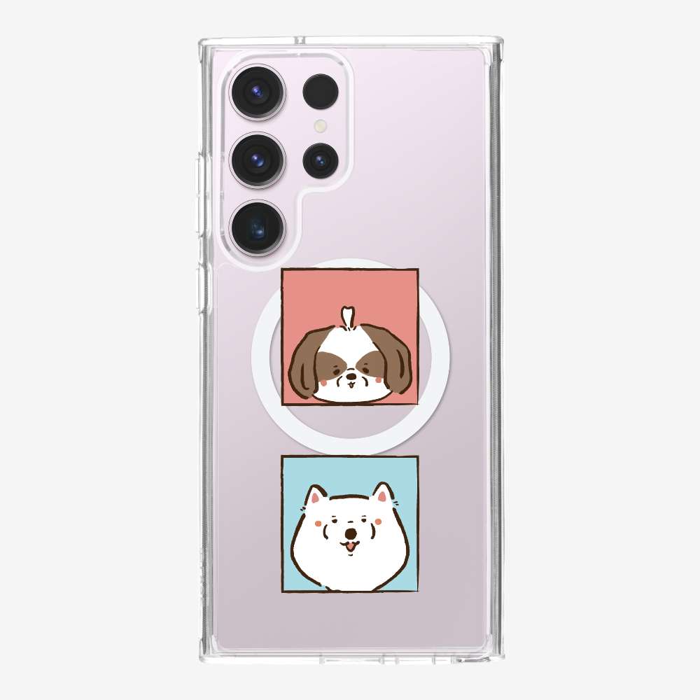 Apso and Samoyed Phone Case