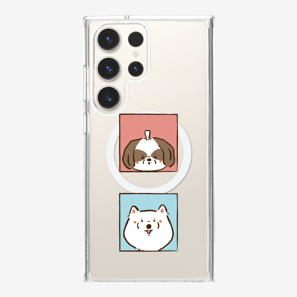 Apso and Samoyed Phone Case