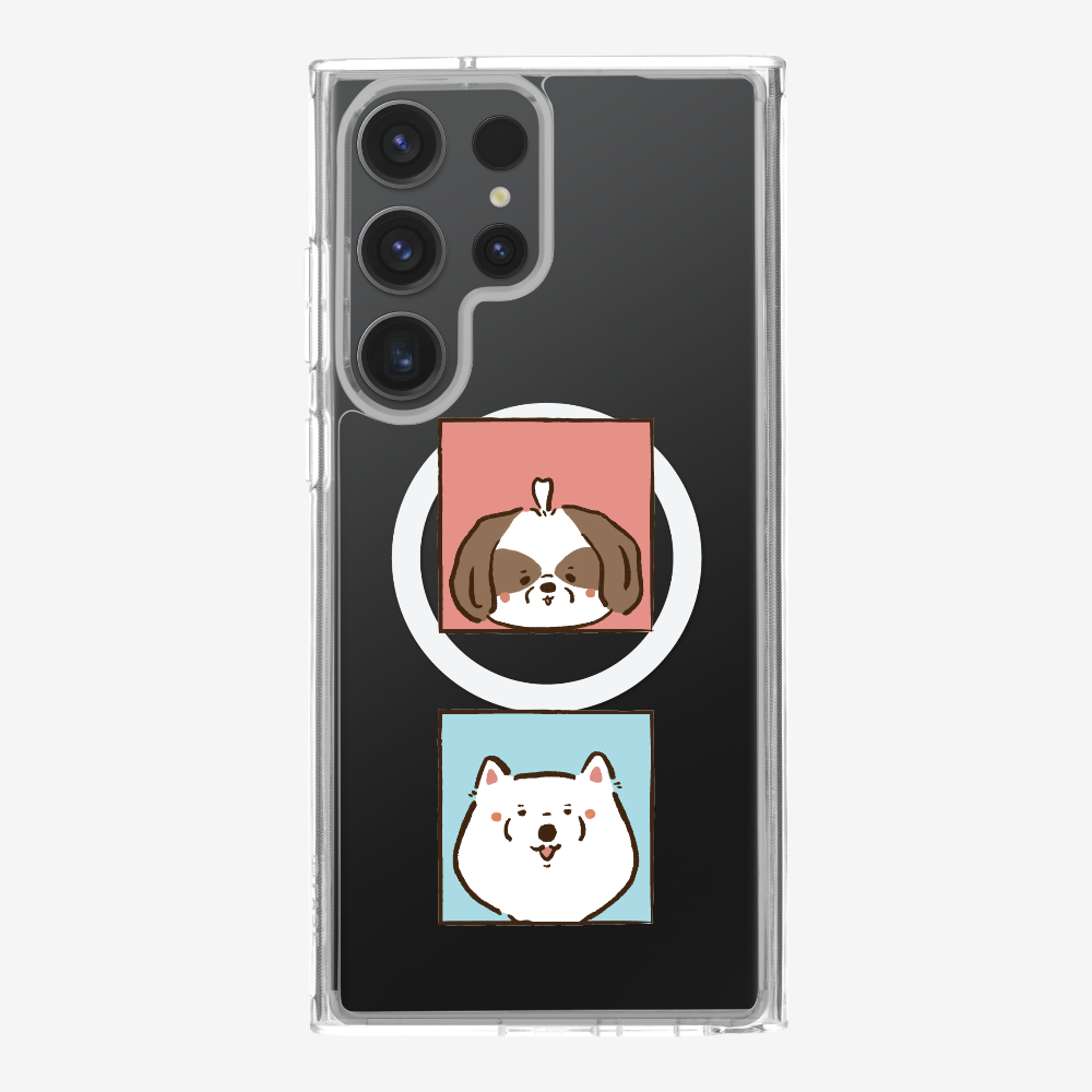 Apso and Samoyed Phone Case