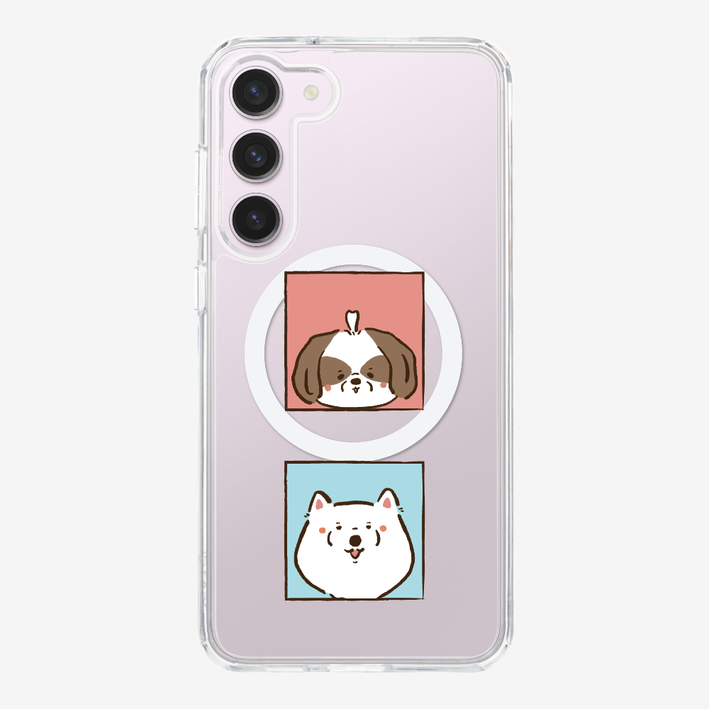 Apso and Samoyed Phone Case