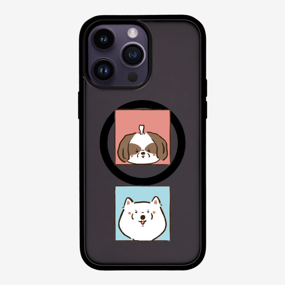 Apso and Samoyed Phone Case