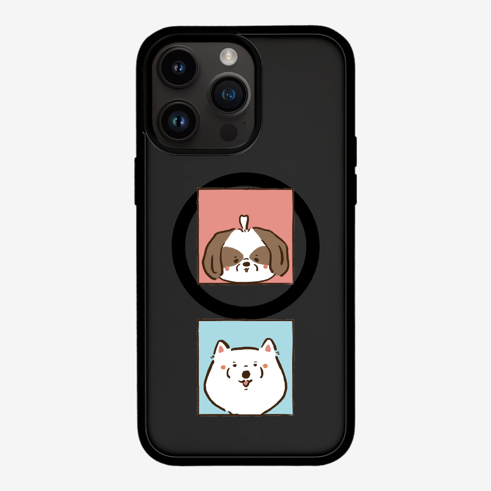 Apso and Samoyed Phone Case