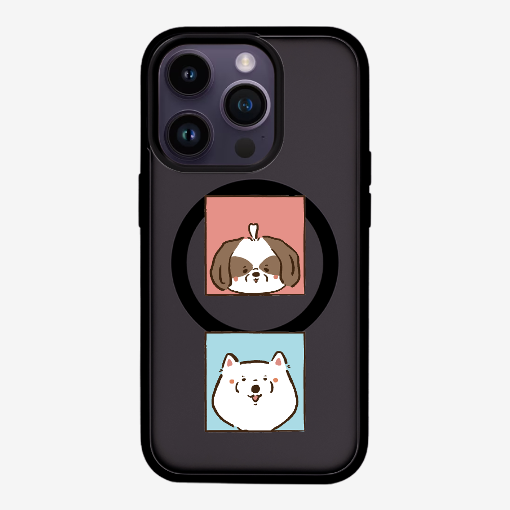 Apso and Samoyed Phone Case