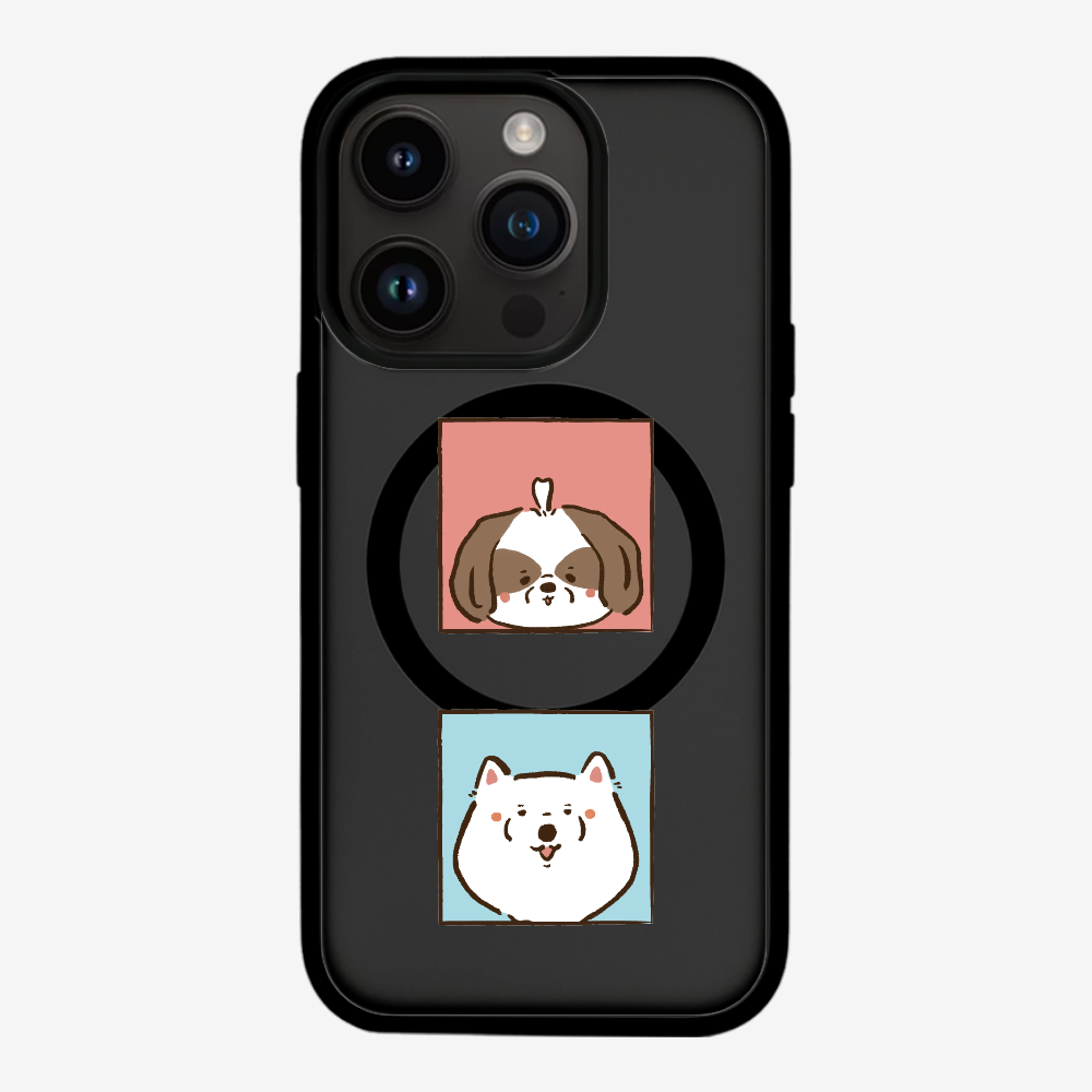 Apso and Samoyed Phone Case