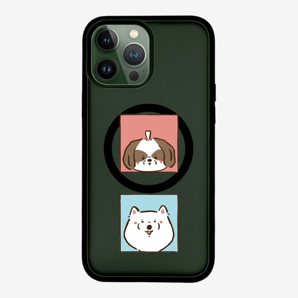 Apso and Samoyed Phone Case