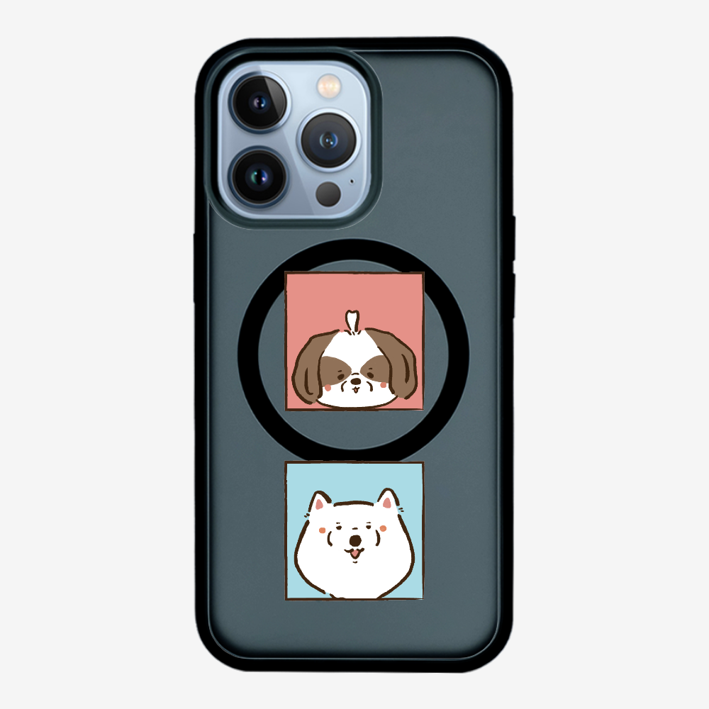 Apso and Samoyed Phone Case