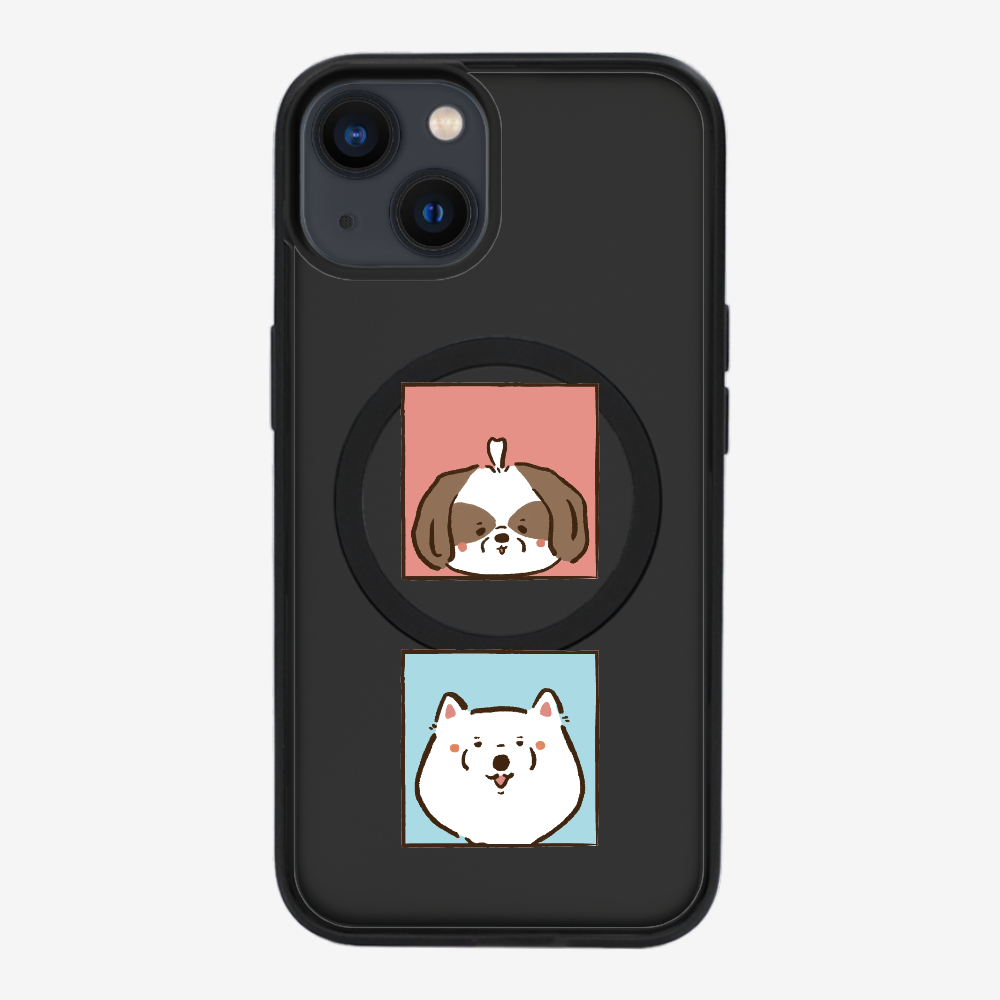 Apso and Samoyed Phone Case