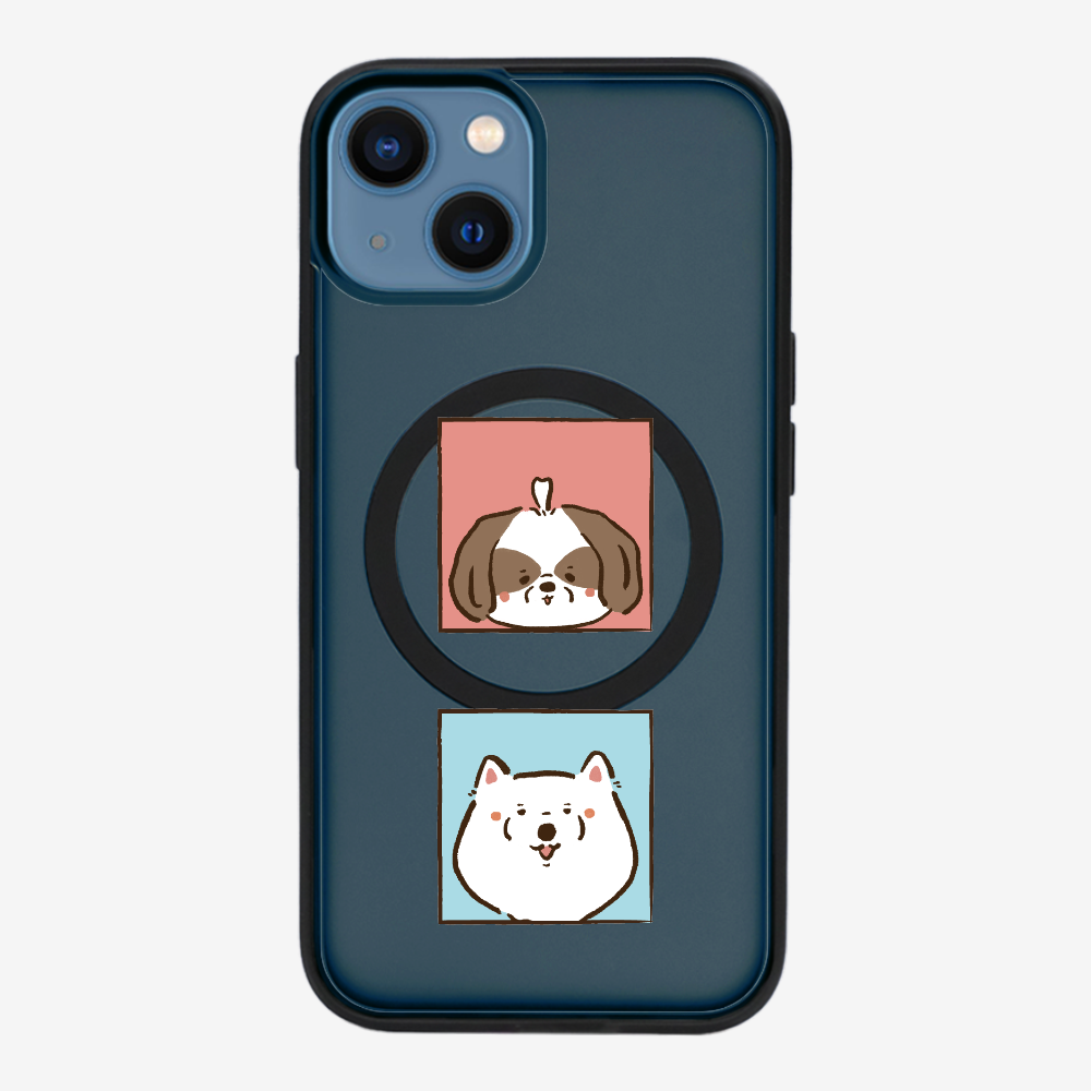 Apso and Samoyed Phone Case