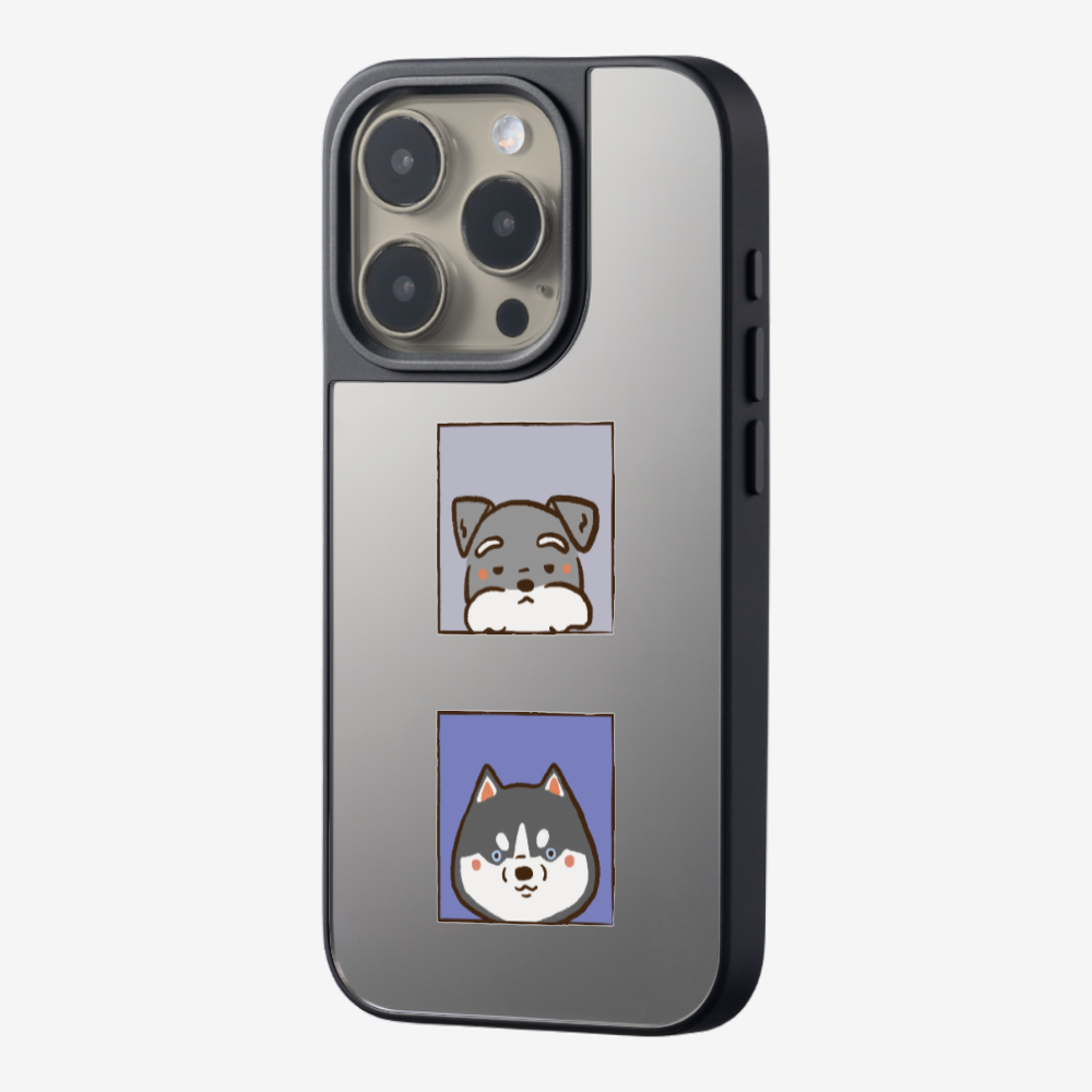 Schnauzer and Husky Phone Case