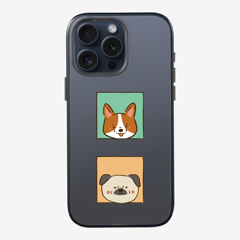 Corgi and Pug Phone Case