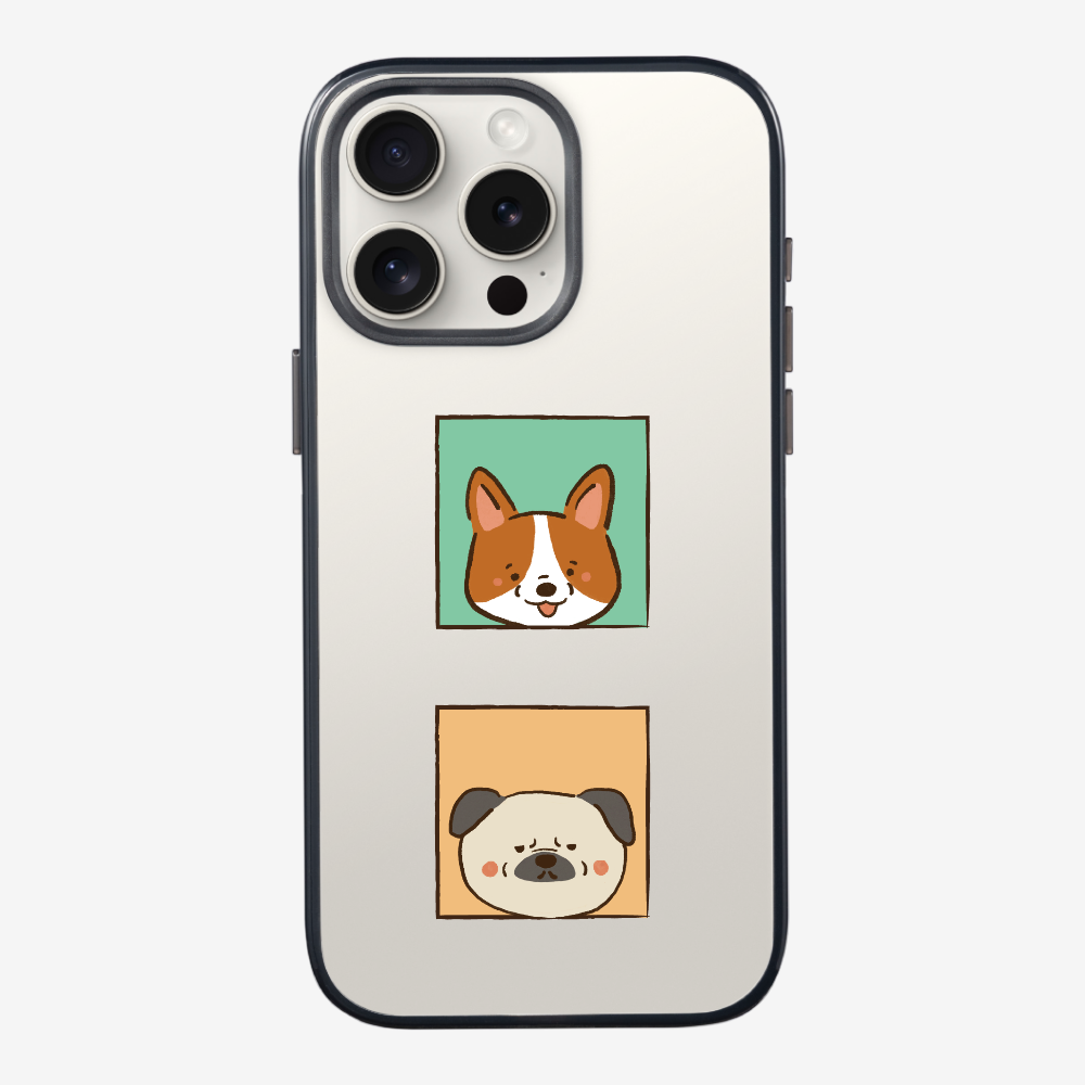 Corgi and Pug Phone Case