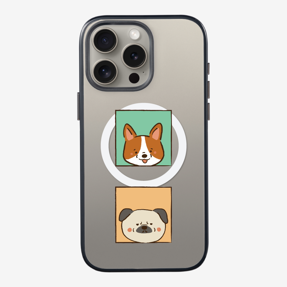 Corgi and Pug Phone Case