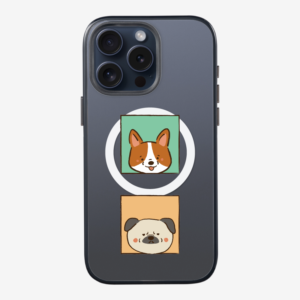 Corgi and Pug Phone Case