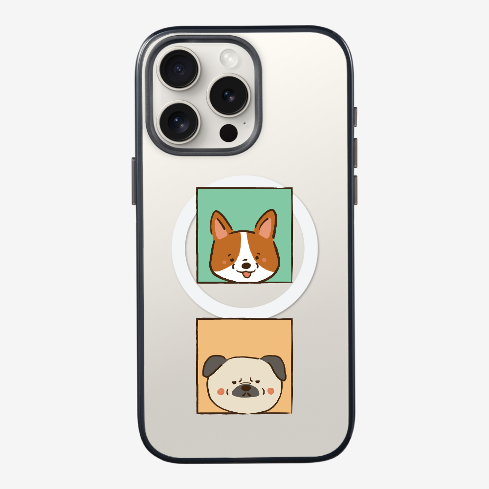 Corgi and Pug Phone Case